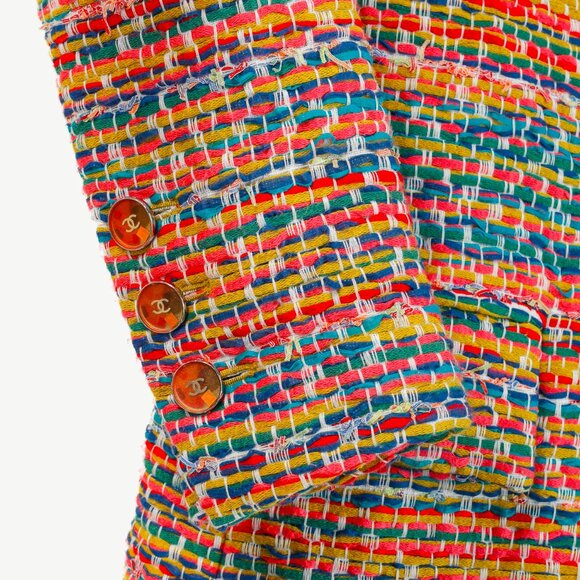 Chanel Resort 2016 Multicolour-Tweed Single-Button Blazer - Picture 6 of 12